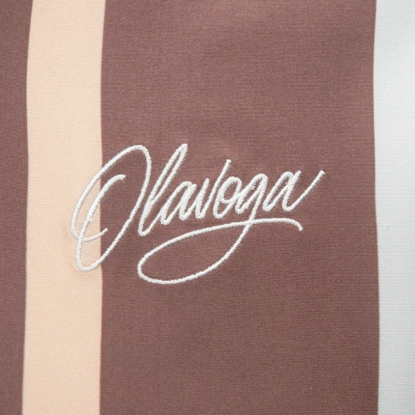 T-shirt męski OLAVOGA MIUS 2026 brązowy - maWer Fashion