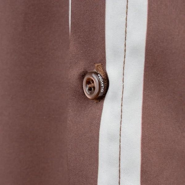 T-shirt męski OLAVOGA MIUS 2026 brązowy - maWer Fashion