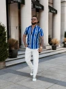 Koszula męska OLAVOGA MIUS 2026 granatowa - maWer Fashion