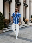Koszula męska OLAVOGA MIUS 2026 granatowa - maWer Fashion