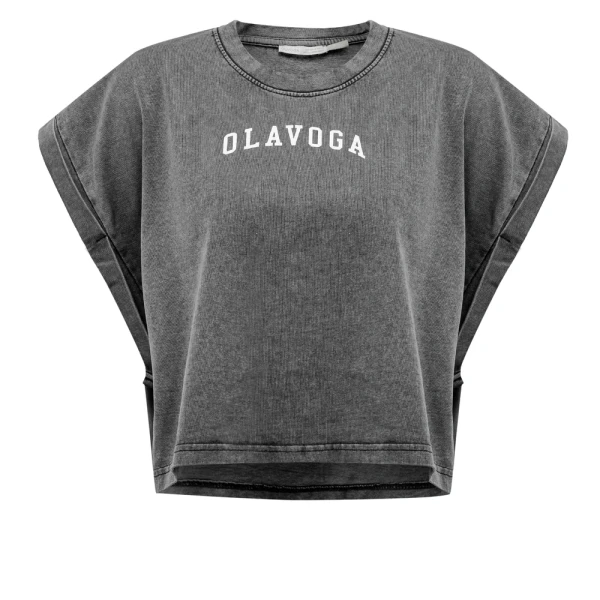 Komplet damski OLAVOGA LENCI 2026 jasny szary - maWer Fashion