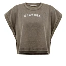 Komplet damski OLAVOGA LENCI 2026 ciemny brąz - maWer Fashion