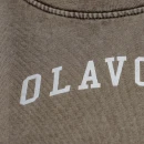 Komplet damski OLAVOGA LENCI 2026 ciemny brąz - maWer Fashion