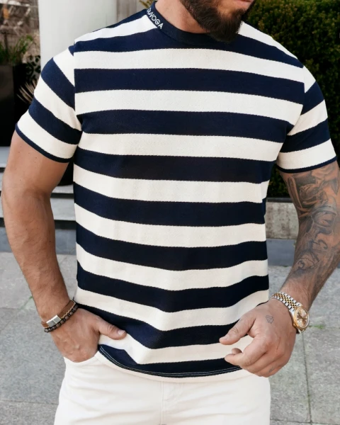 Sweter męski OLAVOGA NEXTO 2026 ganatowy - maWer Fashion