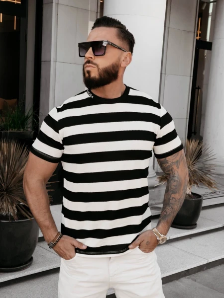 Sweter męski OLAVOGA NEXTO 2026 czarny - maWer Fashion