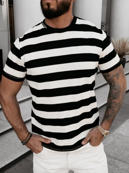 Sweter męski OLAVOGA NEXTO 2026 czarny - maWer Fashion