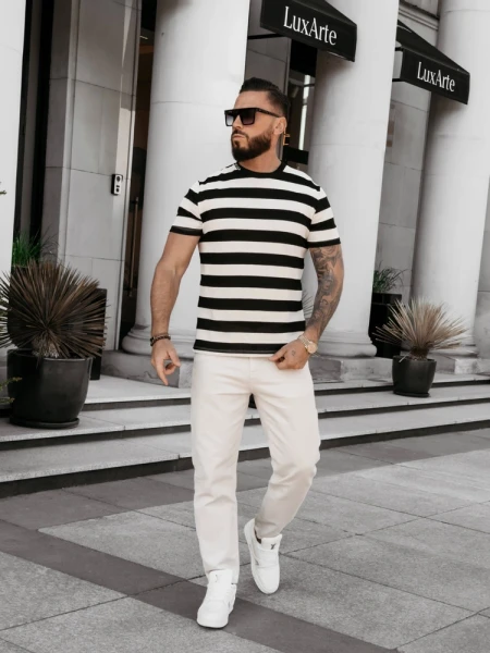 Sweter męski OLAVOGA NEXTO 2026 czarny - maWer Fashion