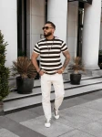 Sweter męski OLAVOGA NEXTO 2026 brązowy - maWer Fashion