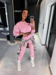 Komplet damski OLAVOGA TRIPSY 2026 róż - maWer Fashion