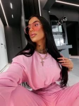 Komplet damski OLAVOGA TRIPSY 2026 róż - maWer Fashion
