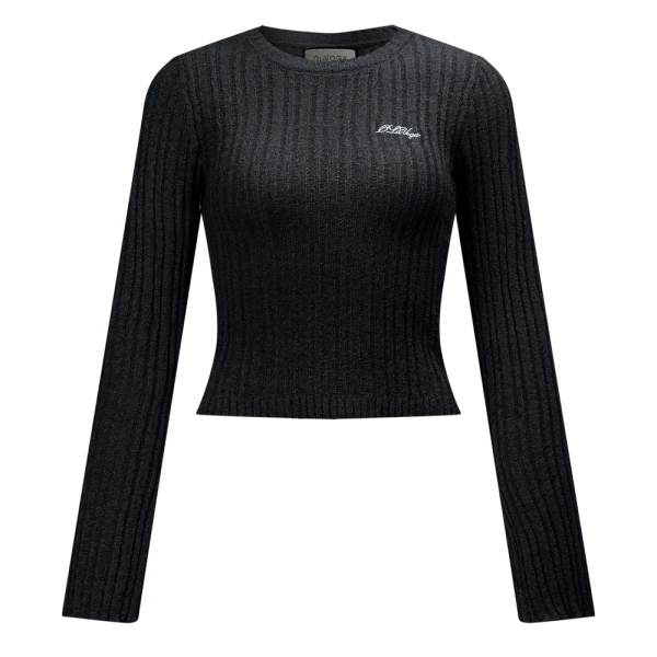 Sweter damski OLAVOGA ZIRRA 2026 czarny - maWer Fashion