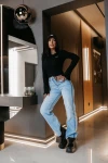 Sweter damski OLAVOGA ZIRRA 2026 czarny - maWer Fashion