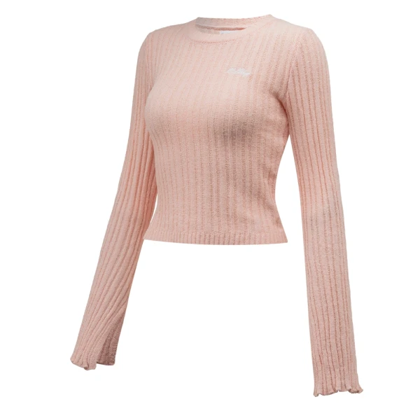 Sweter damski OLAVOGA ZIRRA 2026 pudrowy róż - maWer Fashion