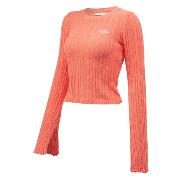 Sweter damski OLAVOGA ZIRRA 2026 pomarańczowy - maWer Fashion