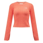 Sweter damski OLAVOGA ZIRRA 2026 pomarańczowy - maWer Fashion