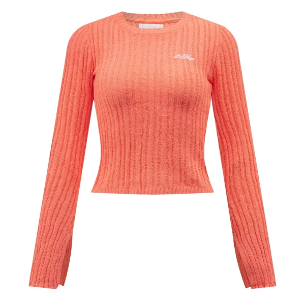 Sweter damski OLAVOGA ZIRRA 2026 pomarańczowy - maWer Fashion