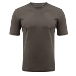 T-shirt męski OLAVOGA HANDY 2026 brązowy - maWer Fashion