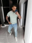 T-shirt męski OLAVOGA HANDY 2026 oliwkowy - maWer Fashion
