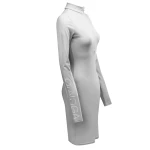 Sukienka damska OLAVOGA MOONFLOWER 2025 szara - maWer Fashion