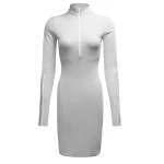 Sukienka damska OLAVOGA MOONFLOWER 2025 szara - maWer Fashion