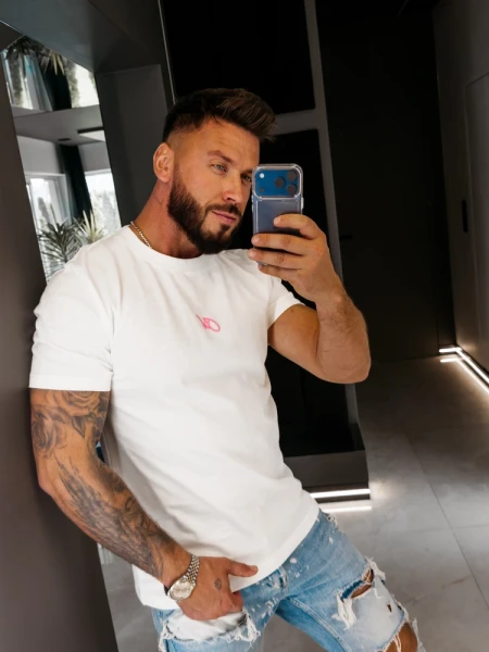 T-shirt unisex olavoga VELMAR 2026 ecru - maWer Fashion