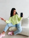 bBluza damska OLAVOGA VELVORA 2026 limonka - maWer Fashion