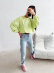 Bluza damska OLAVOGA VELVORA 2026 limonka - maWer Fashion