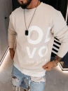 Bluza męska OLAVOGA EFFECT 2026 beż - maWer Fashion