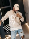 Bluza męska OLAVOGA EFFECT 2026 beż - maWer Fashion