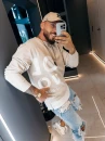 Bluza męska OLAVOGA EFFECT 2026 beż - maWer Fashion