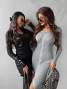 Sukienka OLAVOGA BONSIE 2024 szara   –  maWer Fashion