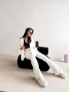 Komplet damski OLAVOGA MIO 2026 ecru- maWer Fashion
