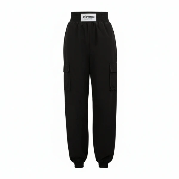 Spodnie damskie OLAVOGA BURNT SIENNA PANTS 2026 brąz - maWer Fashion