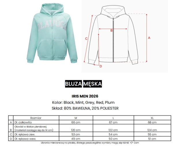 Bluza męska OLAVOGA IRIS MEN 2026 - maWer Fashion