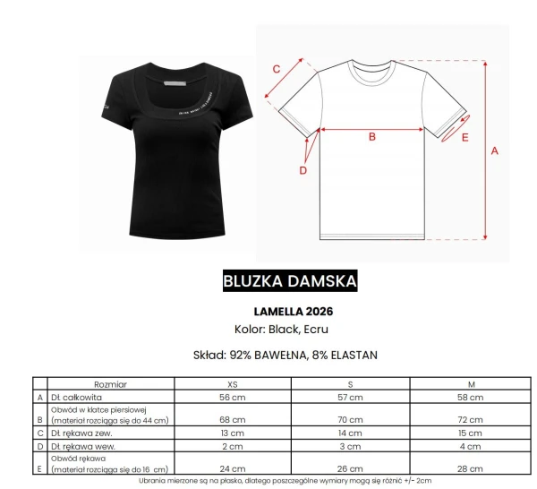 Bluzka damska OLAVOGA LAMELLA 2026 ecru - maWer Fashion