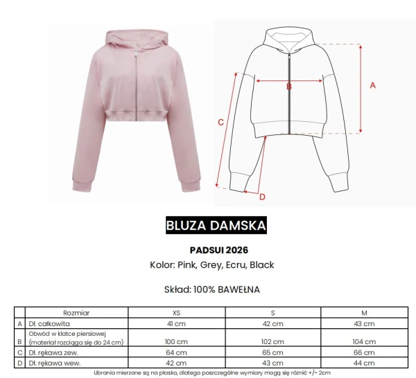 Bluza damska OLAVOGA PADSUI 2026 czarna - maWer Fashion