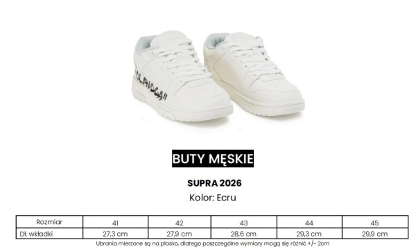 Buty męskie OLAVOGA SUPRA 2026 białe - maWer Fashion