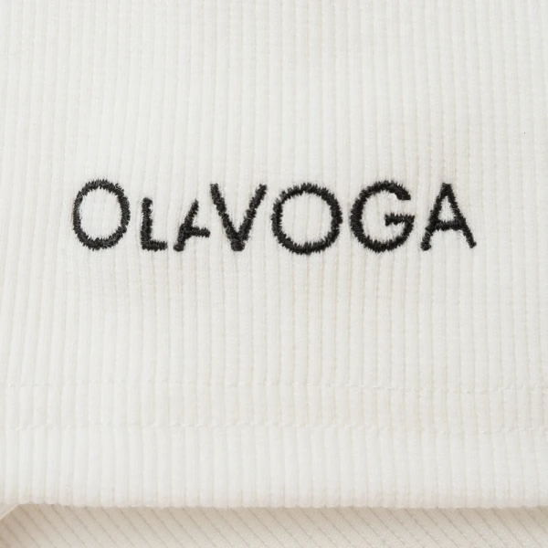 Bluzka damska OLAVOGA LAMELLA 2026 ecru - maWer Fashion