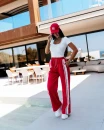 Bluzka damska OLAVOGA LAMELLA 2026 ecru - maWer Fashion