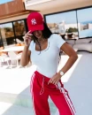 Bluzka damska OLAVOGA LAMELLA 2026 ecru - maWer Fashion