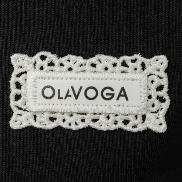 T-shirt damski OLAVOGA ALEXA 2026 czarny - maWer Fashion