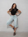 T-shirt damski OLAVOGA ALEXA 2026 czarny - maWer Fashion
