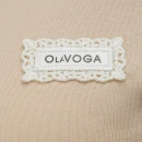 T-shirt damski OLAVOGA ALEXA 2026 beżowy  - maWer Fashion