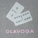 T-shirt damski OLAVOGA TAIST 2026 jasny szary - maWer Fashion