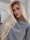 T-shirt damski OLAVOGA TAIST 2026 jasny szary - maWer Fashion