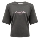 T-shirt damski OLAVOGA TAIST 2026 ciemny szary - maWer Fashion