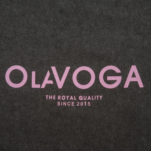 T-shirt damski OLAVOGA TAIST 2026 ciemny szary - maWer Fashion