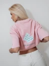 T-shirt damski OLAVOGA TAIST 2026 róż - maWer Fashion