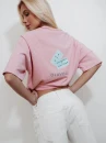 T-shirt damski OLAVOGA TAIST 2026 róż - maWer Fashion