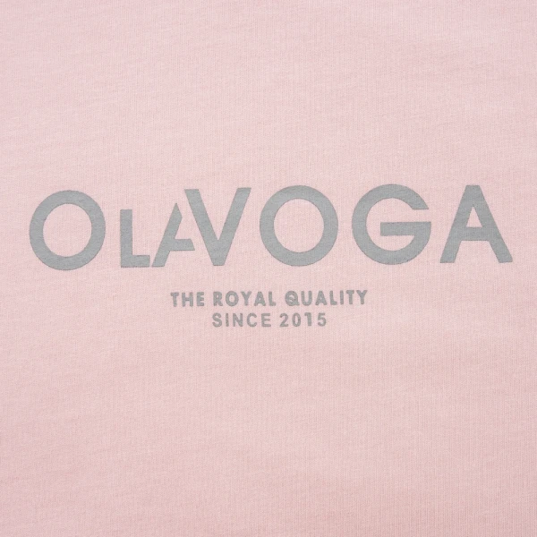 T-shirt damski OLAVOGA TAIST 2026 róż - maWer Fashion